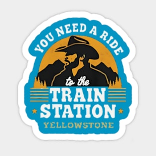 you need a ride to the train station Sticker